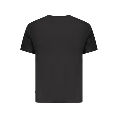 Black Cotton Men T-Shirt