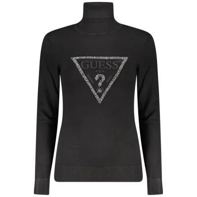 Black Viscose Women Sweater