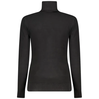 Black Viscose Women Sweater