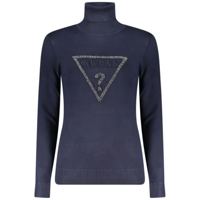 Blue Viscose Women Sweater