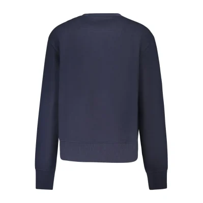 Blue Cotton Women Sweater