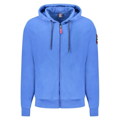 Blue Polyester Men Sweater