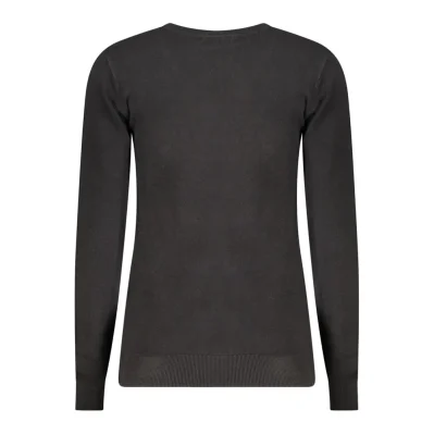 Black Viscose Women Sweater