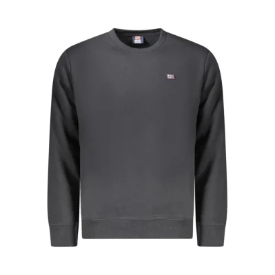 Black Cotton Sweatshirt
