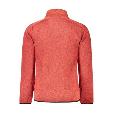 Red Polyester Men Sweater