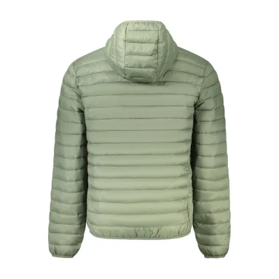 Green Polyester Men's Jacket
