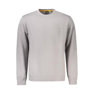 Gray Cotton Men Sweater