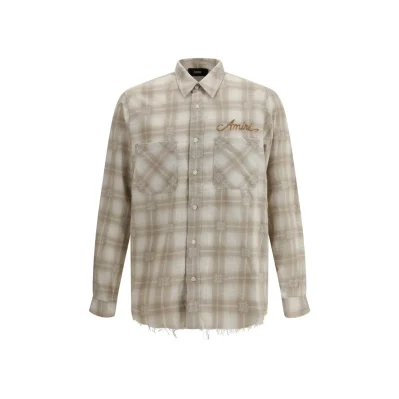 Beige Cotton Pattern Shirt