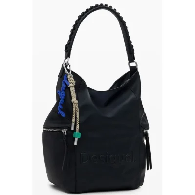Black Polyethylene Women Backpack