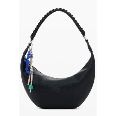 Black Polyethylene Women Handbag