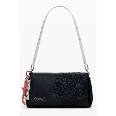 Black Polyethylene Women Handbag