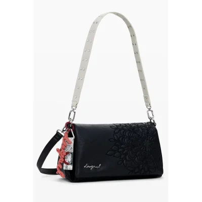 Black Polyethylene Women Handbag