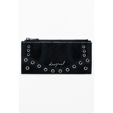 Black Polyethylene Women Wallet