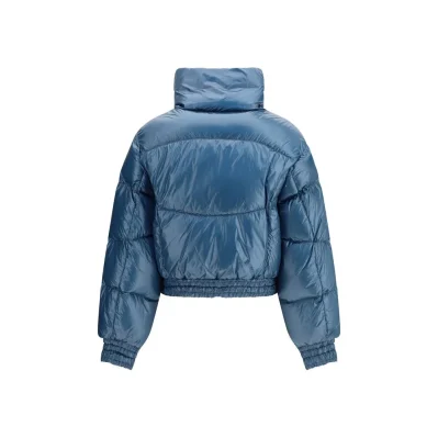 Blue Polyamide Jackets And Coat