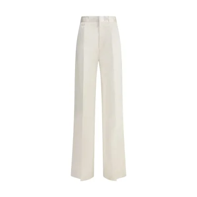 Cream Silk Pants