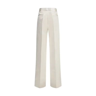 Cream Silk Pants