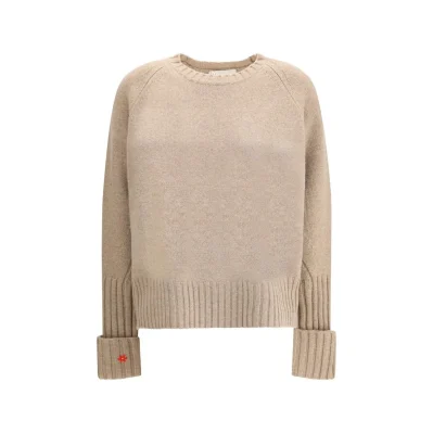 Beige Merino Wool Sweatshirt