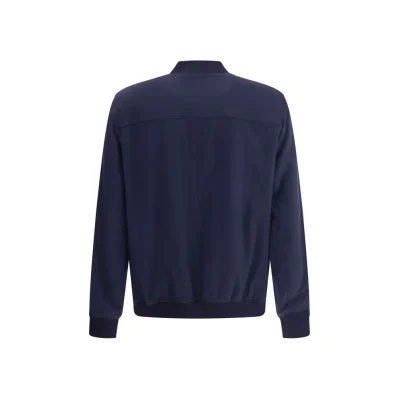 Blue Cashmere Bomber