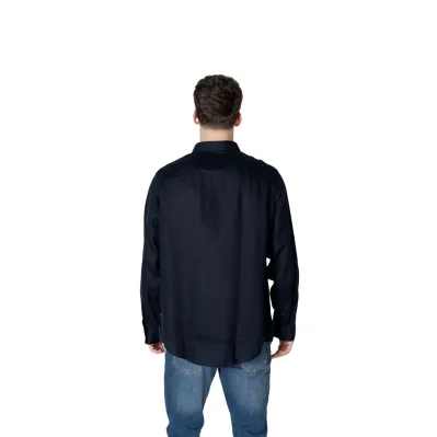 Blue Linen Dress Shirt