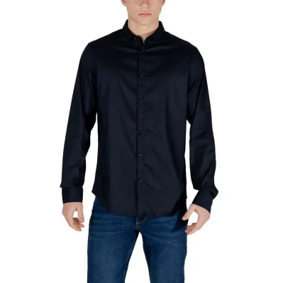 Blue Lyocell Dress Shirt