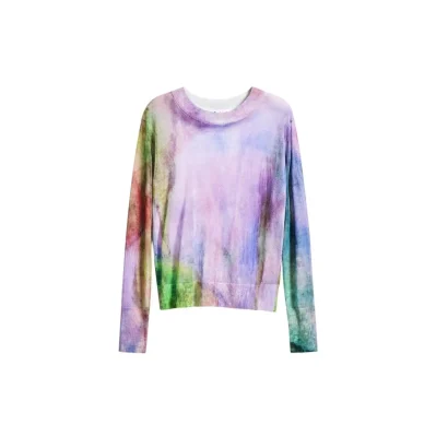 Purple Viscose Sweatshirt