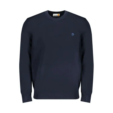 Blue Organic Cotton Men's Long-Sleeved T-Shirt