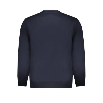Blue Organic Cotton Men's Long-Sleeved T-Shirt