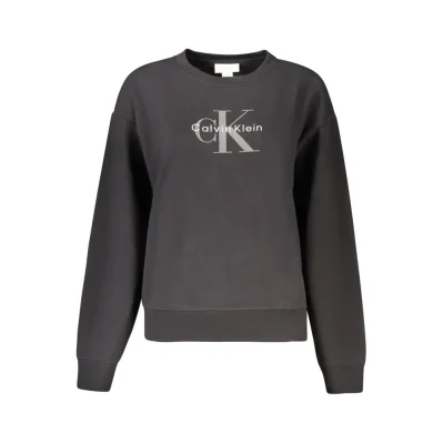 Black Cotton Women Sweater