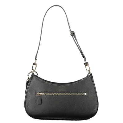 Black Polyethylene Women Handbag