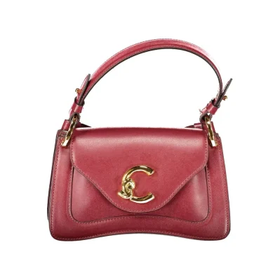 Red Leather Women Handbag