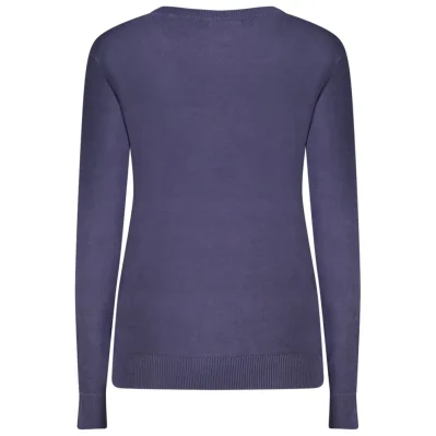 Blue Viscose Women Sweater