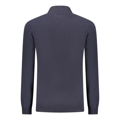 Blue Wool Men Sweater