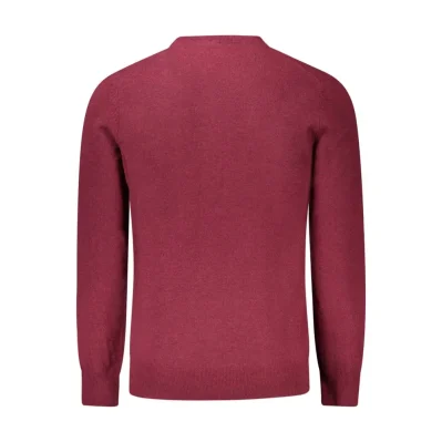 Red Wool Men Sweater