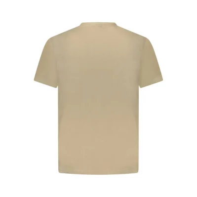 Brown Cotton Men T-Shirt