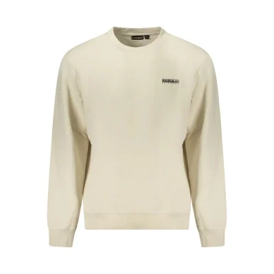 Beige Cotton Men Sweater