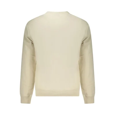 Beige Cotton Men Sweater
