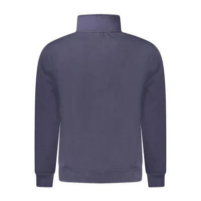 Blue Cotton Men Sweater