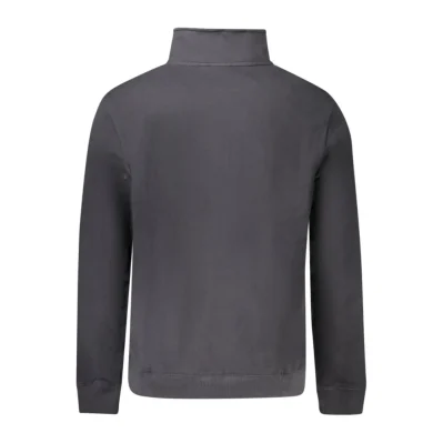 Black Cotton Men Sweater