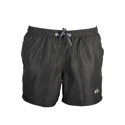 Nero Poliestere Men's Swim Boxer