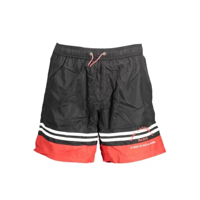 Nero Polyester Men Swim Boxer