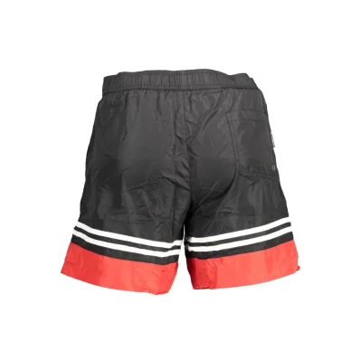 Nero Polyester Men Swim Boxer