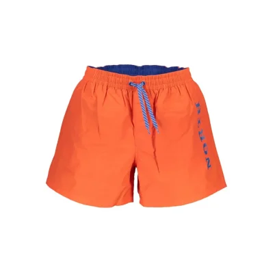 Rosso Polyester Men Swimwear