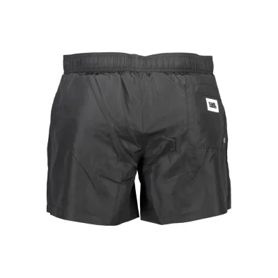 Nero Polyester Men's Swim Boxer
