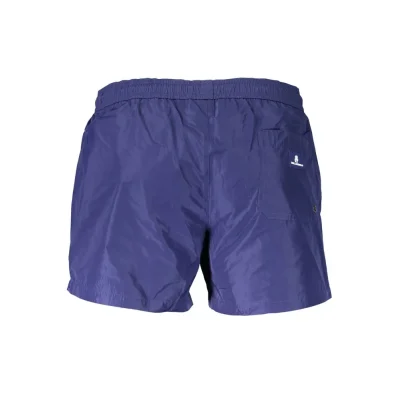 Blu Polyester Men's Swim Boxer