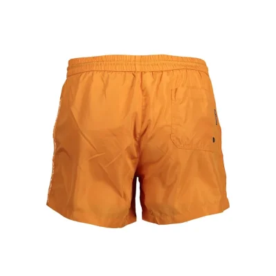 Arancione Polyester Men's Swim Boxer