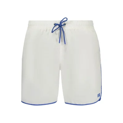 White Poliammide Men's Swim Boxer