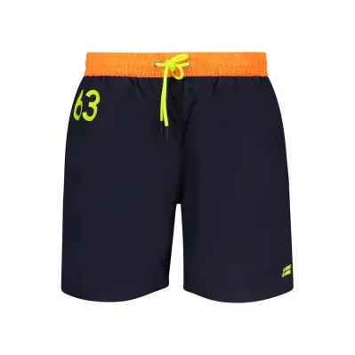 Blu Poliammide Men's Swim Boxer