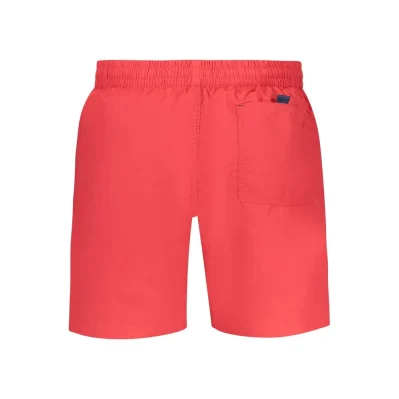 Rosso Poliammide Men's Swim Boxer