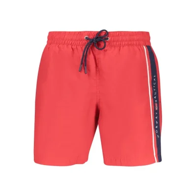 Rosso Poliammide Men's Swim Boxer