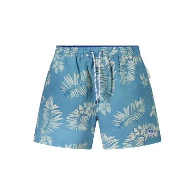 Azzurro Polyester Men's Swim Trunk